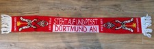 Anti Bourssia Dortmund Fanschal mit Fransen  " Steht auf und pisst Dortmund an "