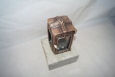 Grablampe, Grableuchte, Grablaterne aus Bronze Schneider #161 mit Sockel L162