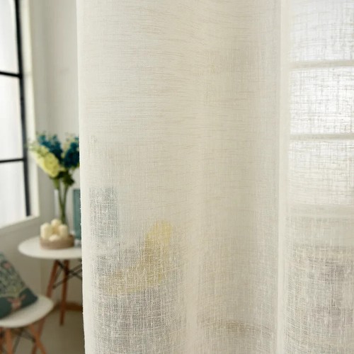 Gardine transparent leinen - gardine,