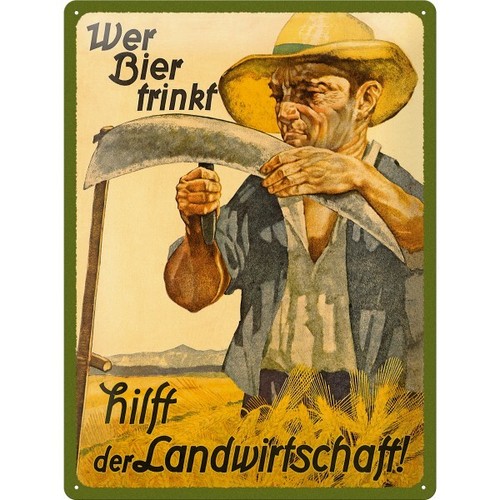 Schild bier cm - bier, garten