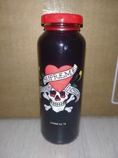 True Fruits Flasche 250 ml Supreme Matt Rot Ed Hardy Totenkopf Folie LE12