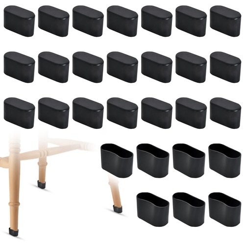 Stuhlbeinkappen oval pvc - oval,