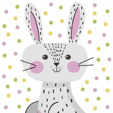 20 Servietten Happy Bunny Hase