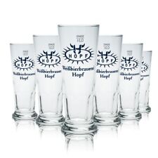 6x Hopf Weißbierglas 0,3l
