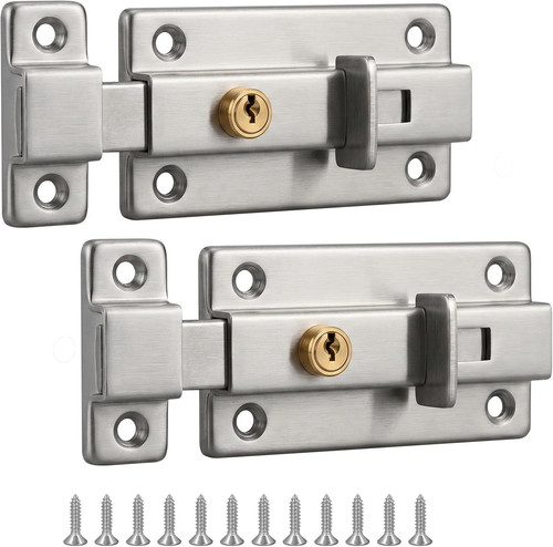 Edelstahl türriegel set für - edelstahl,