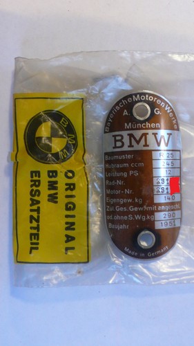 Bmw r25 typenschild - bmw,