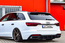 Cup Diffusor Ansatz für Audi A4 B9 Avant FL Heck Ansatz Rear Splitter ABS