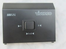 Vivanco SBX 2 L  Lautsprecher Umschaltbox für 1 oder 2  Lautsprecherpaare