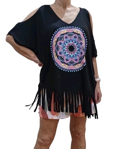 Shirt mit fransen 48 - shirt,