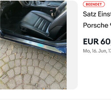Satz Einstiegsleisten (2 Stk.) - Edelstahl - Porsche 944 S2