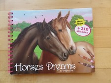 Malbuch mit Pferden * Horses Dreams by Depesche * mit Sticker * unbenutzt