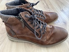 Mustang Shoes Herren Sneaker Braun Größe 46 Leder Top Zustand Gebraucht