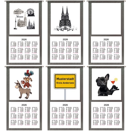 Stoffkalender wandkalender - stoffkalender,