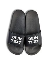 Unisex Badelatschen bedrucken Wunschtext personalisiertes Geschenk Herren Damen