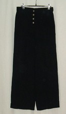 Massimo Dutti  Damen Hose mit weitem Bein ?  Gr. 36  schwarz  Leinengewebe