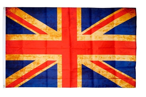 Fahne vintage großbritannien - fahne,