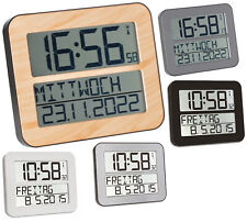 Digitale Funk-Wanduhr TimeLine Max TFA 60.4512 Weckfunktion Wochentag Datum DCF