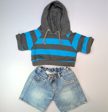 Build A Bear grau blau