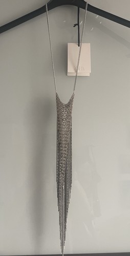Lange metallkette zara mit - metallkette,, zara.