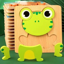 Holz puzzle kinder tier - 3d,