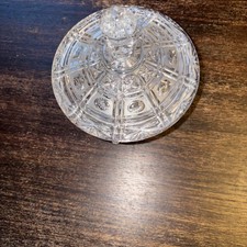 kristallschale mit deckel /