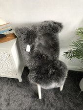 Platin Silber Grau Lammfell