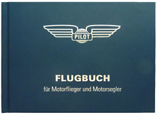 Flugbuch für Motorflieger und Motorsegler – Blau mit Silber-Prägung