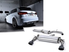 Milltek Sportauspuffanlage ab Kat Audi RS3 8V Sportback Bj15-16 je150x95 schwarz
