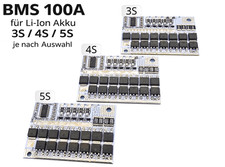 3S 4S 5S BMS 100A 3,7V Li-ion