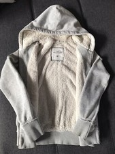 Sweatshirtjacke Damen Grau Innenfutter Kunstfell - L.O.G.G.