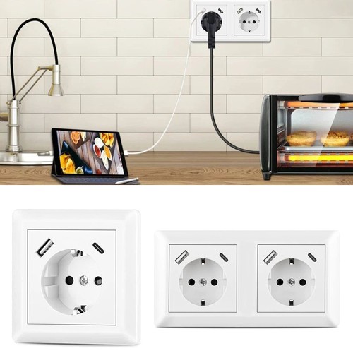 Steckdose mit usb - steckdose, usb-a
