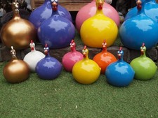 Huhn bunt witzig Deko Figur