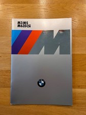 BMW E30 M3 / E28 M5 / E24 M635 CSi: Prospekt Brochure 1/1986 deutsch