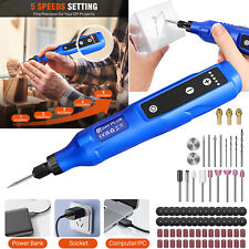 80Tlg Multifunktionswerkzeug Drehwerkzeug 5 Gänge Dremel Schleifgerät Schleifer