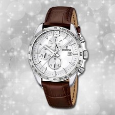 Armbanduhr Leder braun F16760/1 Herren Analog Uhr Festina Sport UF16760/1