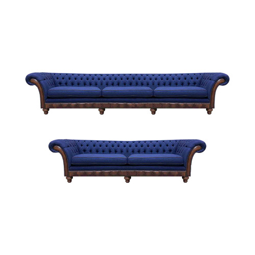 Blaue chesterfield - blaue,