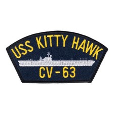 Vintage Patch USS Kitty Hawk CV-63 US Super Carrier Navy WWII Uniform Jacket