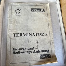 Terminator 2 - Flipper Einstell- Und Bedienungsanleitung - Williams - Merkur
