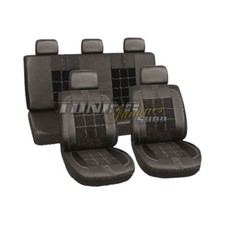 Für viele Fahrzeuge PREMIUM Kunstleder Sitzbezug Sitzbezüge Auto Sitz Karo SET