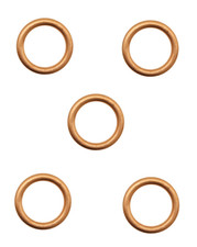 5x KUPFER AUSPUFFDICHTUNG