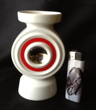 Plankenhammer Foss Porzellan Vase Target Orchideenvase Rot Platin Pop Art 1970er