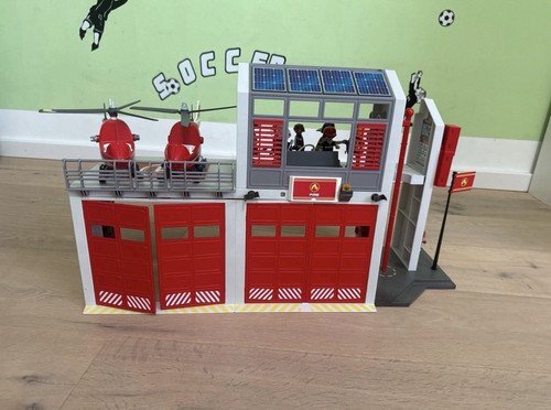 Feuerwehrstation playmobil mit - feuerwehrstation,