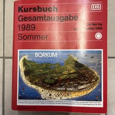DB Kursbuch Gesamtausgabe Sommer 1989 mit Kurswagenverzeichnis Und Karten