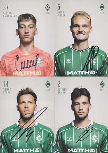 Autogrammkarten werder - 4, sv