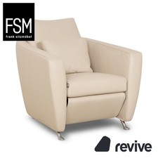 FSM Sesam Leder Sessel Creme