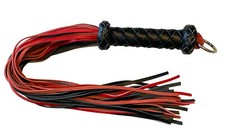 BDSM Leder Peitsche rot