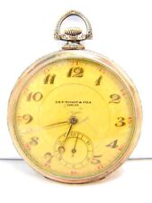 CH.F. Tissot & Fils Locle Silber 800 Herren Taschenuhr Frackuhr Savonette c 1920