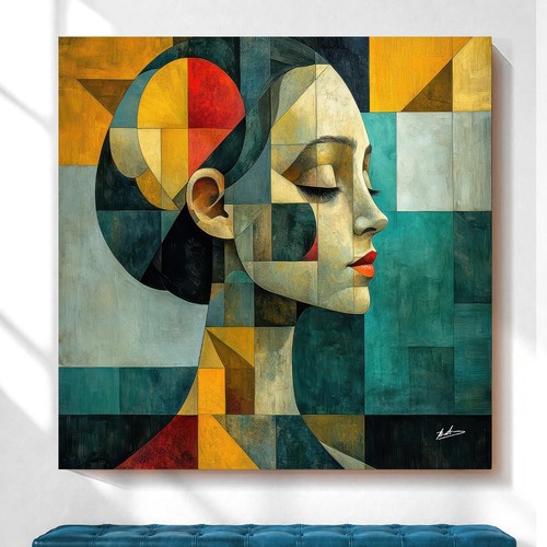 Leinwand bilder frauen gesicht - leinwand,