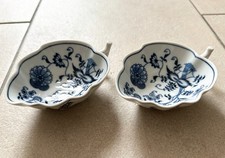 Blue Danube Japan Blattschalen Konfektschalen 2 Stück Zwiebelmuster