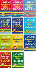 Der dicke Kreuzworträtselblock - zur Auswahl
